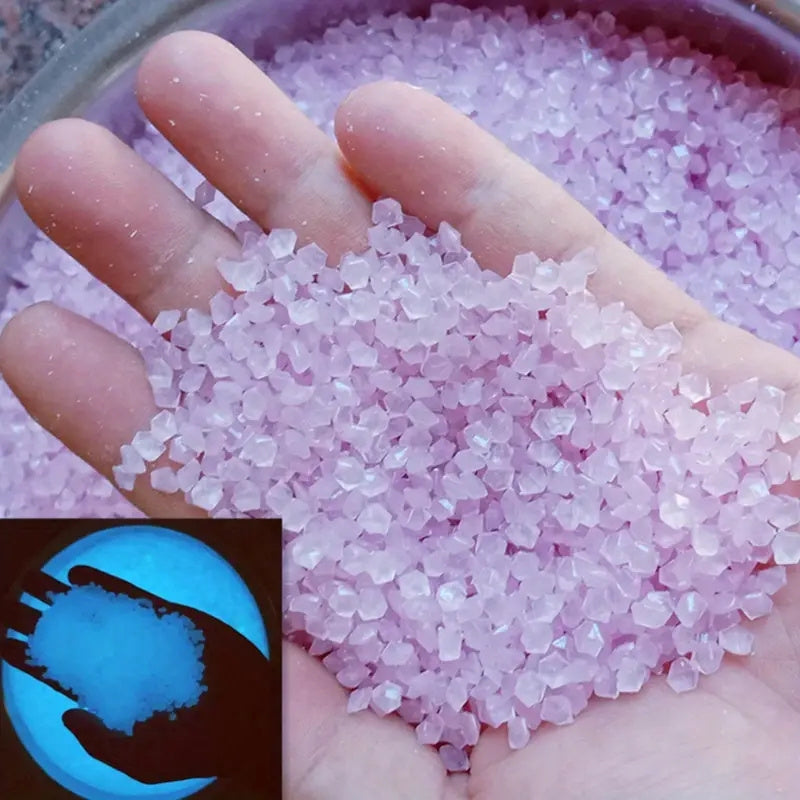 1000pcs Luminous Stones, Resin Glow In The Dark Rocks For Halloween Decor, Micro Landscape, Bonsai Decor, Pathway, Aquarium, Lawn, Yard, Fall Decor